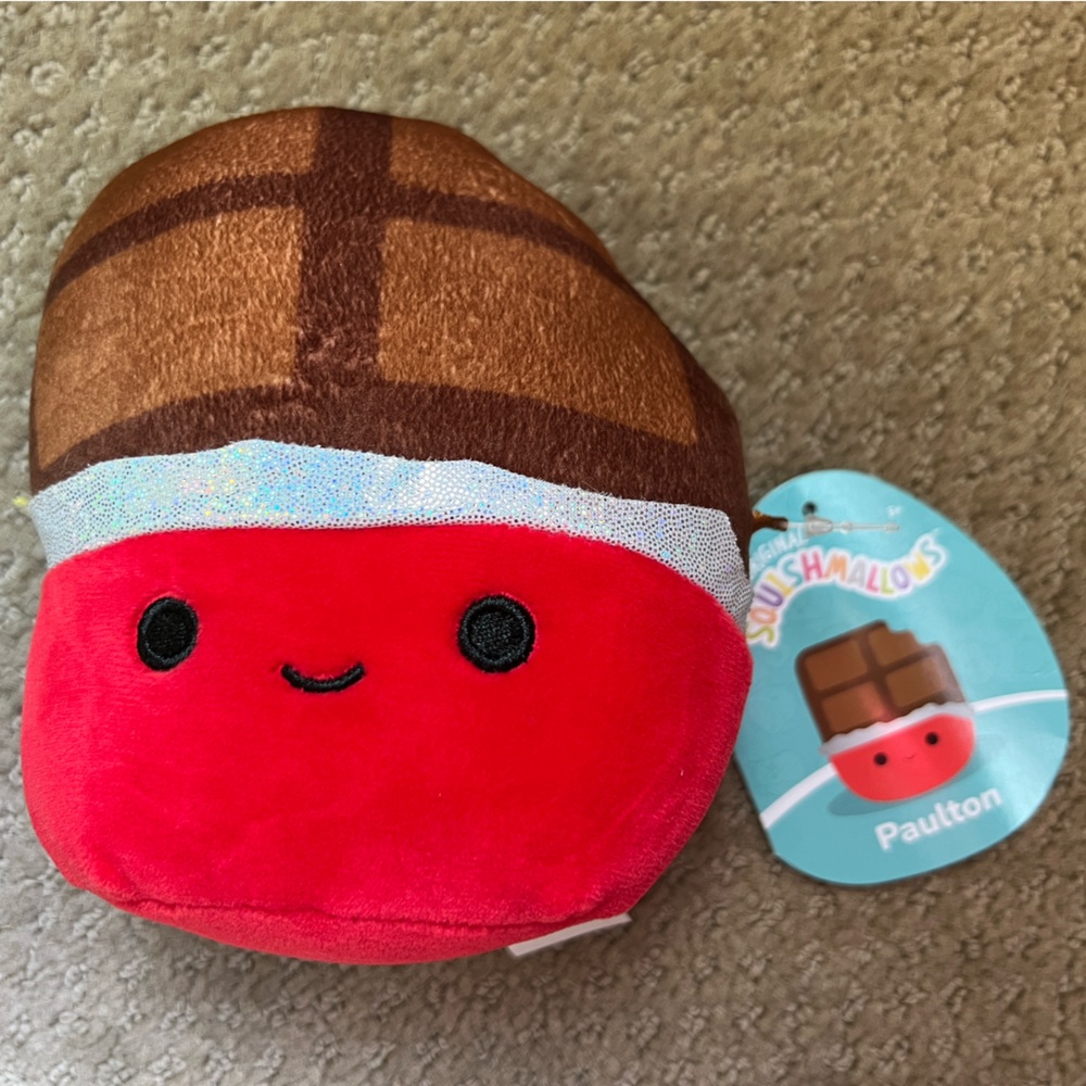 NWT Paulton the Chocolate Bar 5” Squishmallow